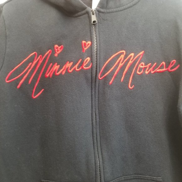 Minnie Mouse Ears Hoodie Jacket Polka Dot XL - Picture 4 of 6